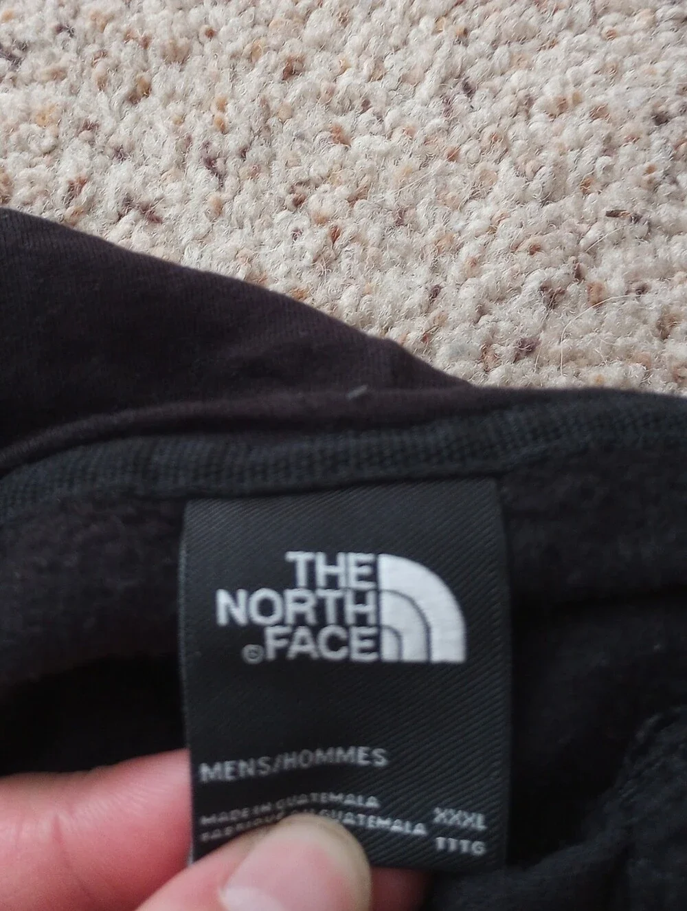 The North Face Black & White Hoodie Men's Size XXXL Never Stop Exploring